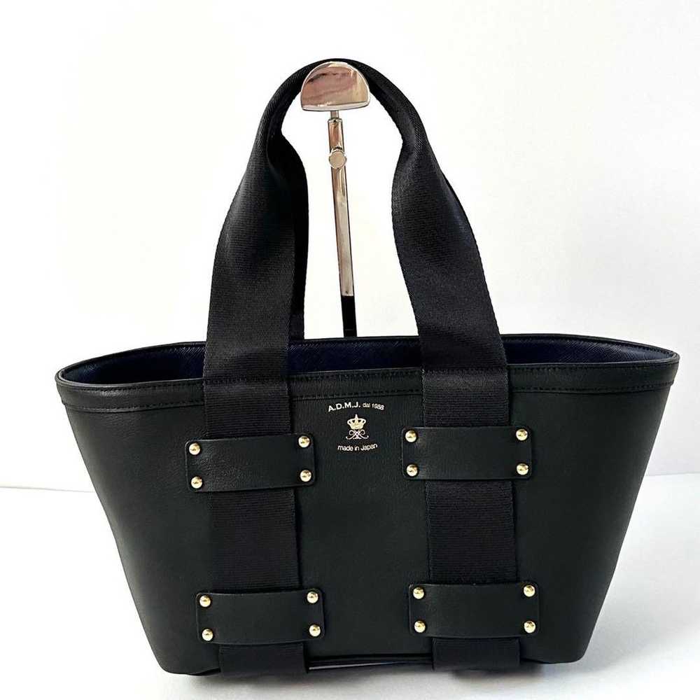 [Unused Tag] ADMJ Handbag Leather Tote with Guara… - image 3