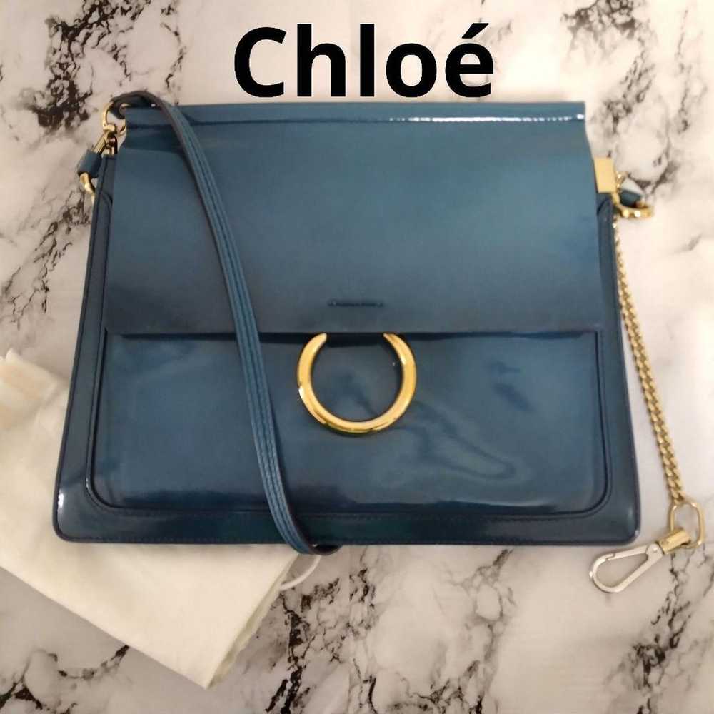 AHS01 Chloe Finest Fei Shoulder Bag Crossbody Gol… - image 1