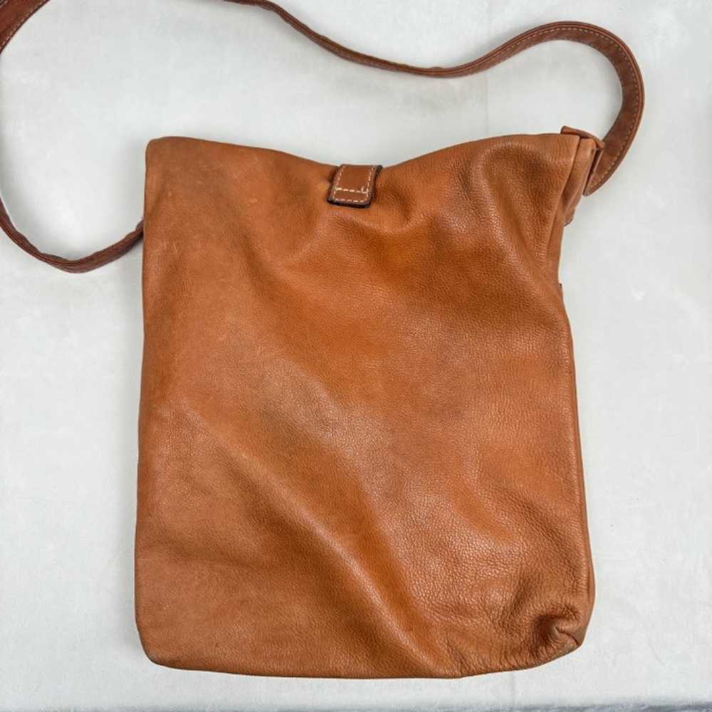 Bojola Firenze Leather Brown Washable Bag Made In… - image 2