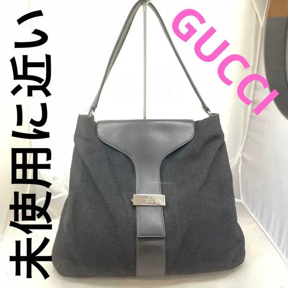 GUCCI Denim Leather Shoulder Bag One shoulder - image 1