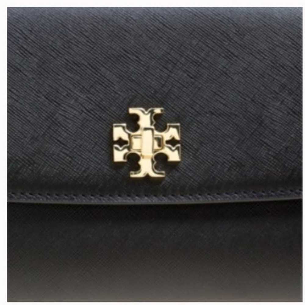 Tory Burch Diana Flap Clutch Bag Black - image 2