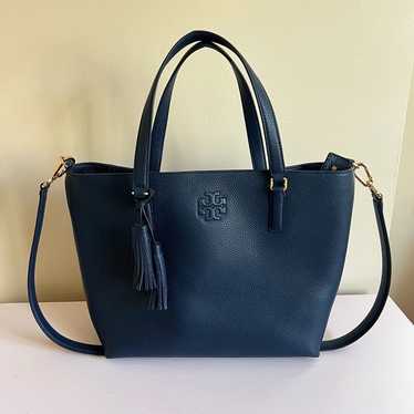 Tory Burch Navy Thea Tote Shoulder Bag