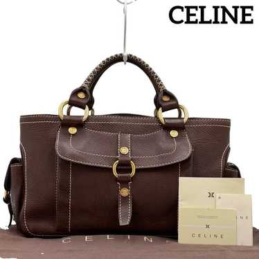 CELINE Celine Handbag Boogie Bag Triomphe All Leat