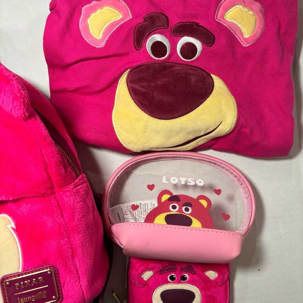 Loungefly Lotso Plush Mini Backpack/Wallet Bundle - image 4