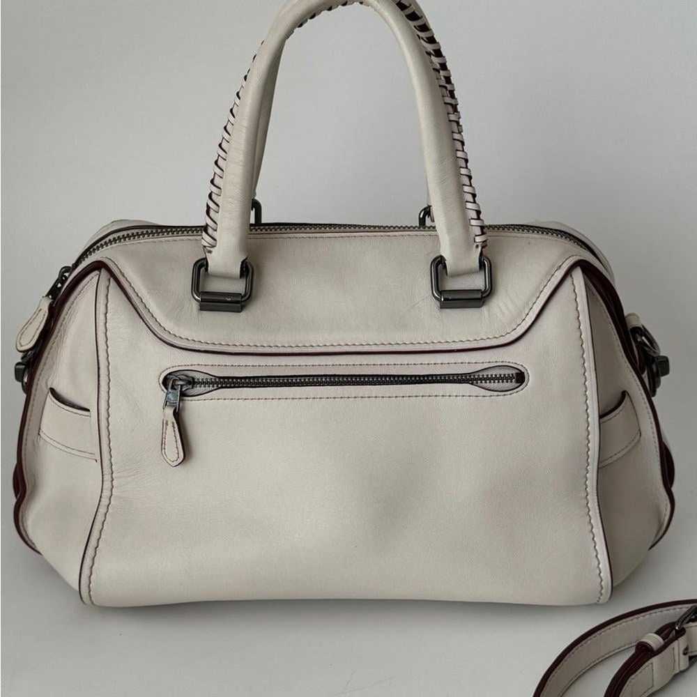 COACH Ace Satchel in Chalk Glovetanned Leather - image 2