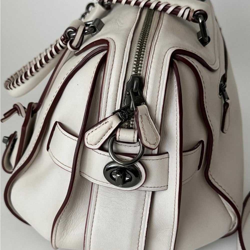 COACH Ace Satchel in Chalk Glovetanned Leather - image 3