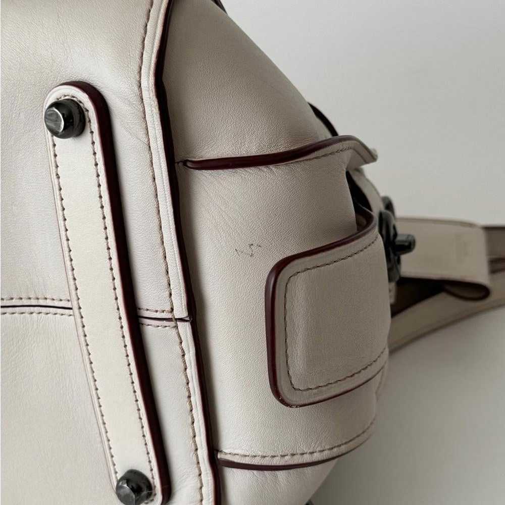 COACH Ace Satchel in Chalk Glovetanned Leather - image 6