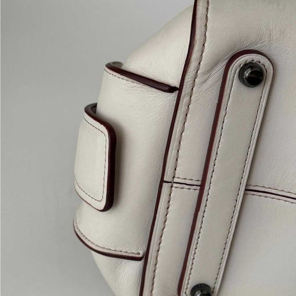 COACH Ace Satchel in Chalk Glovetanned Leather - image 7