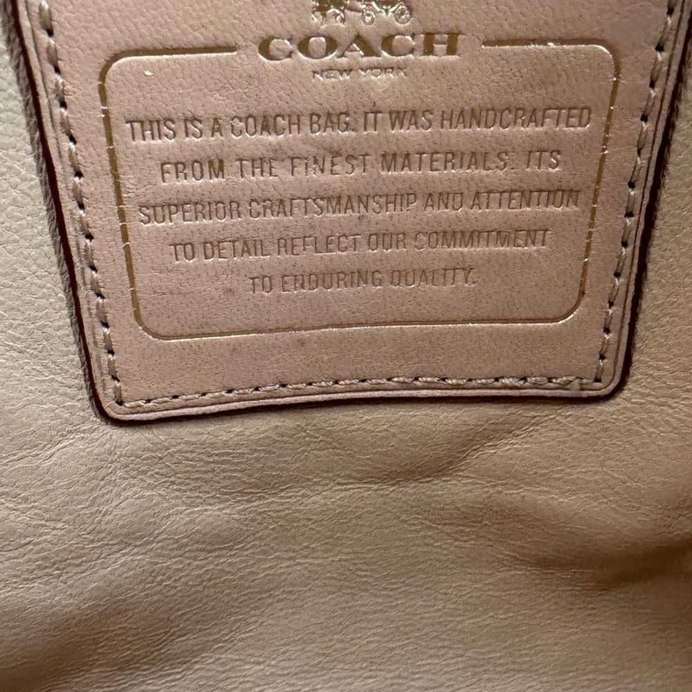 COACH Ace Satchel in Chalk Glovetanned Leather - image 9