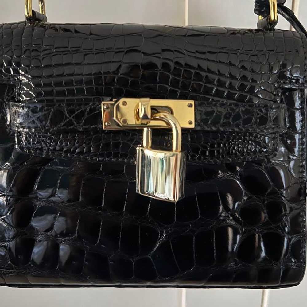 Crocodile pochette, Made in Italy, Meratti - image 2