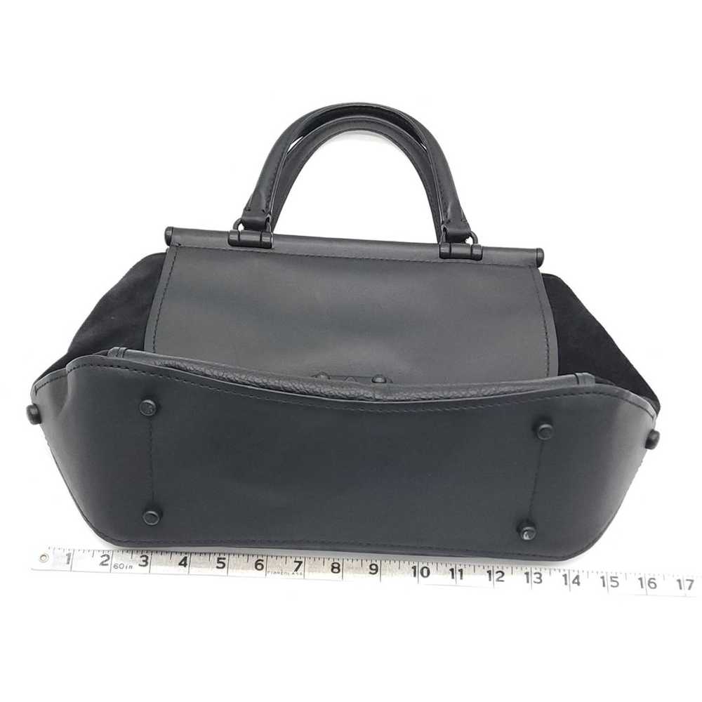 Coach Drifter Black Mixed Leather Carryall Satche… - image 11