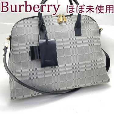 Burberry 2way Shoulder Bag Boston Unisex Almost Un