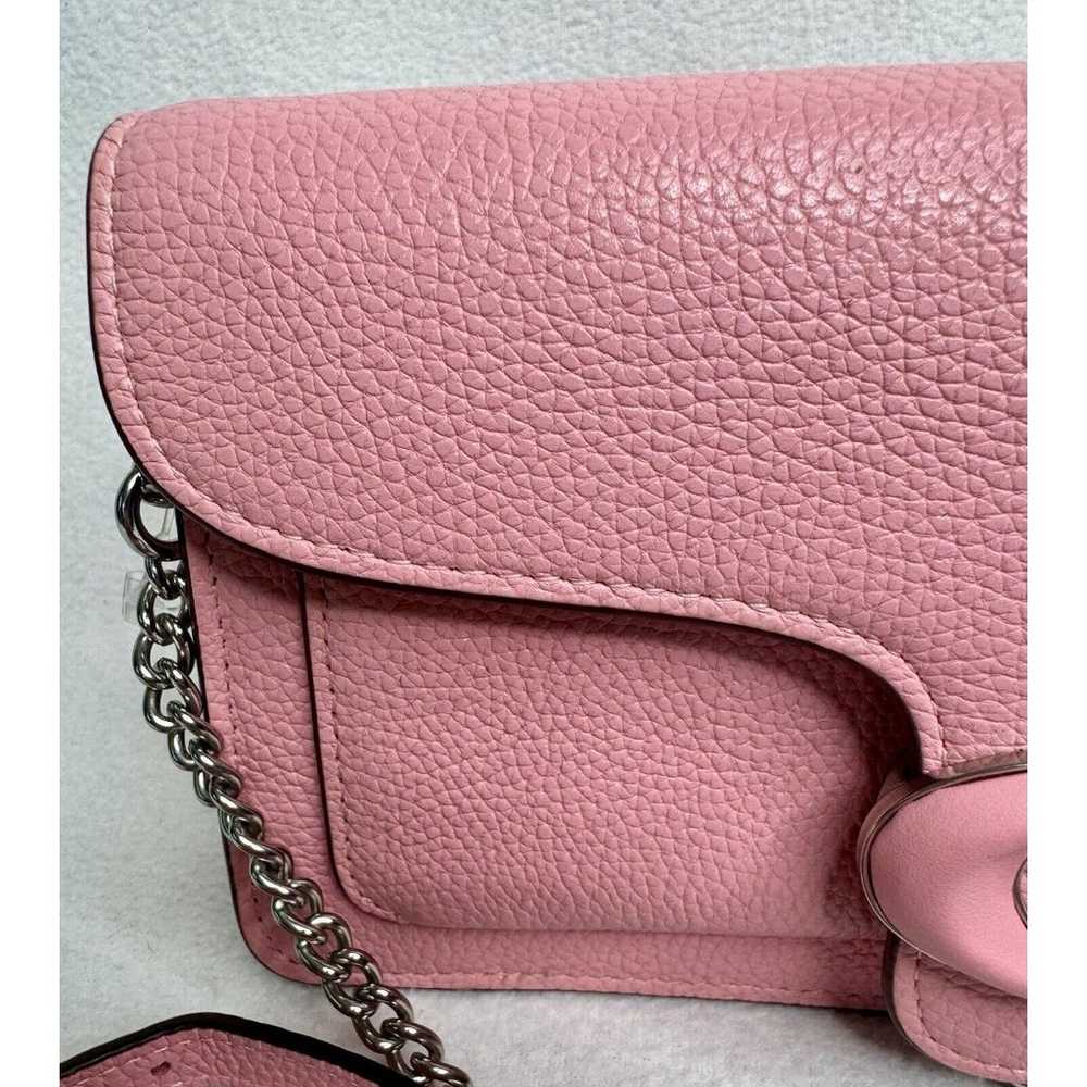 COACH Tabby 26 Pebble Leather Flower Pink Shoulde… - image 4