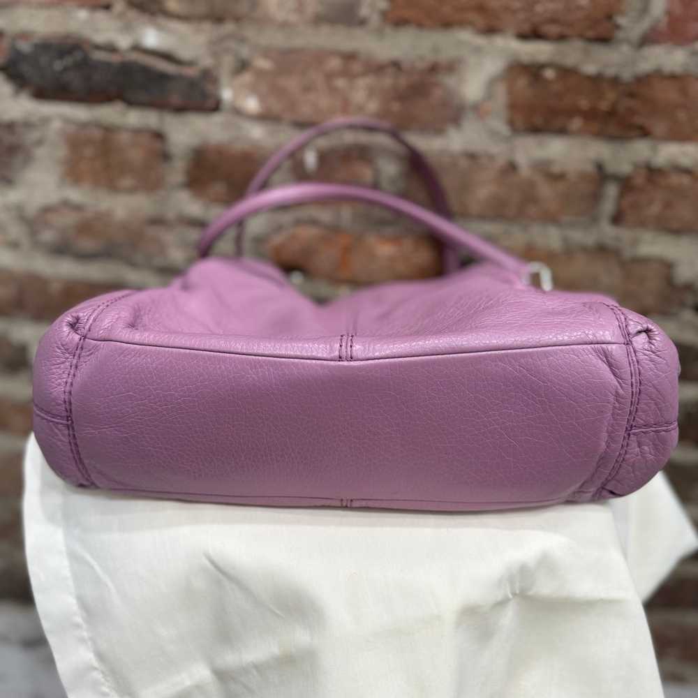 Coach Lilac Pebbled Leather Lexy Shoulder Bag - image 10