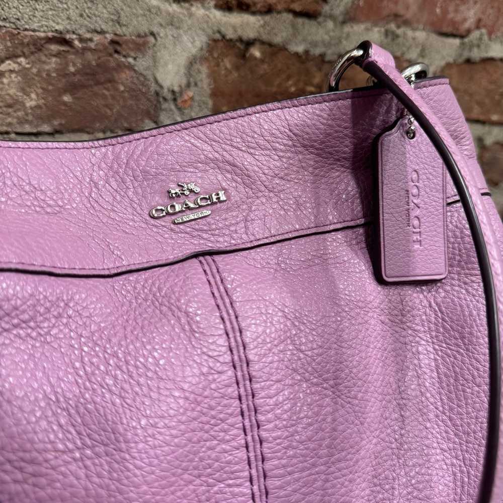 Coach Lilac Pebbled Leather Lexy Shoulder Bag - image 4