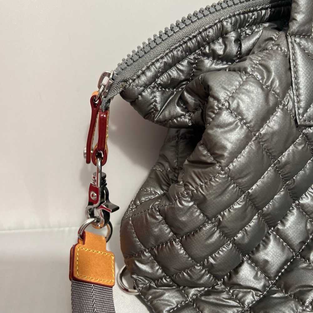 MZ Wallace Quilted Steel/ Gray Bag - image 7