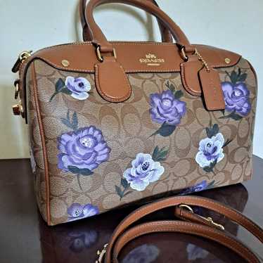 Coach Signature Satchel With Dust Bag