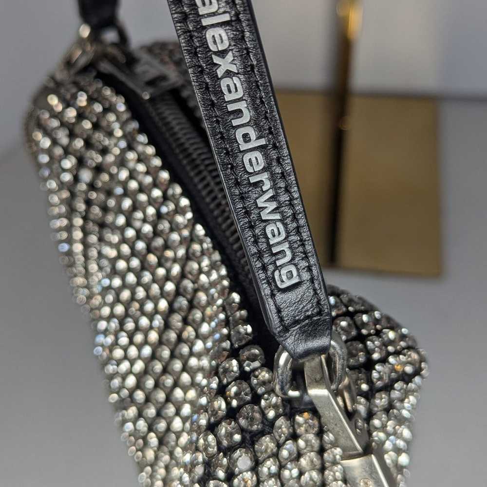 Alexander Wang heiress pouch bag Rhinestone mesh … - image 2