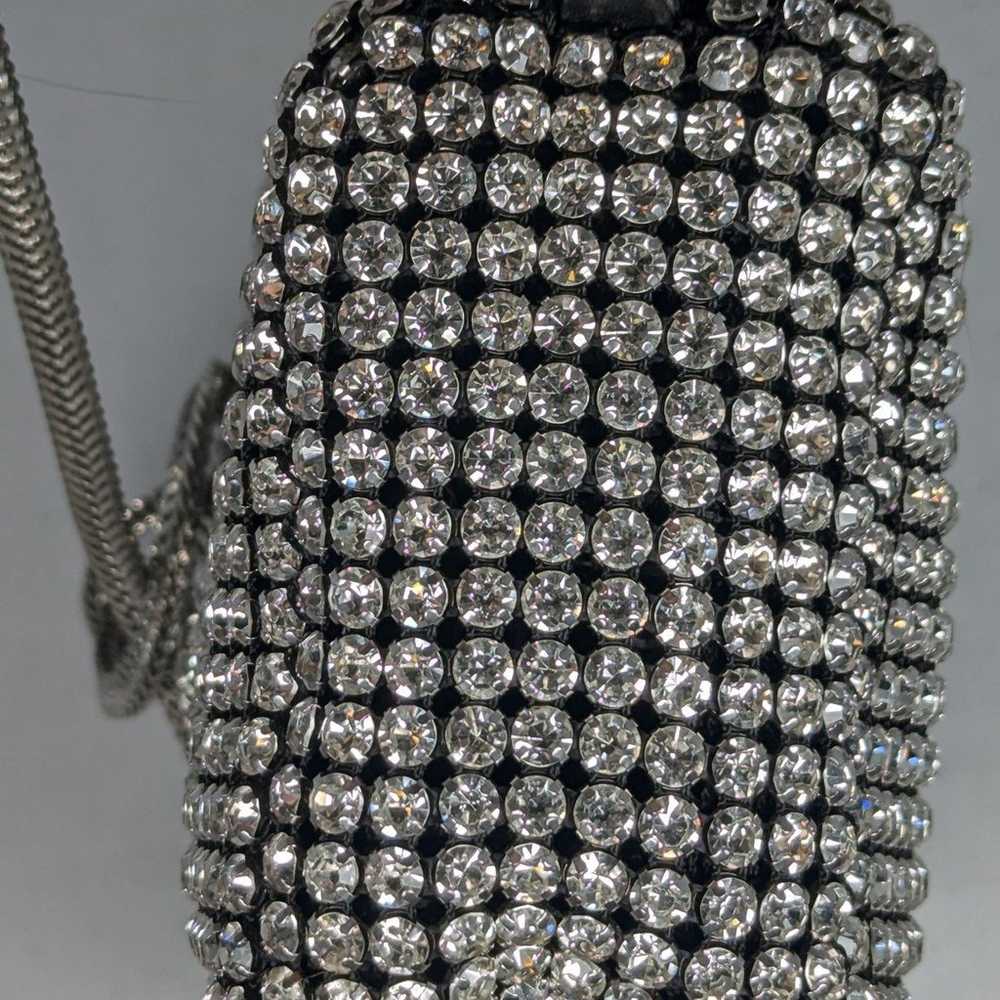 Alexander Wang heiress pouch bag Rhinestone mesh … - image 4