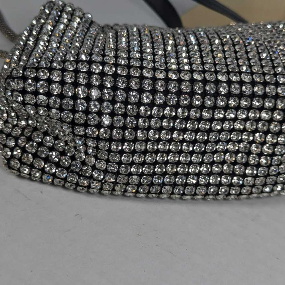 Alexander Wang heiress pouch bag Rhinestone mesh … - image 5