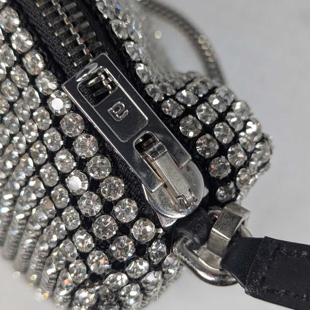 Alexander Wang heiress pouch bag Rhinestone mesh … - image 6