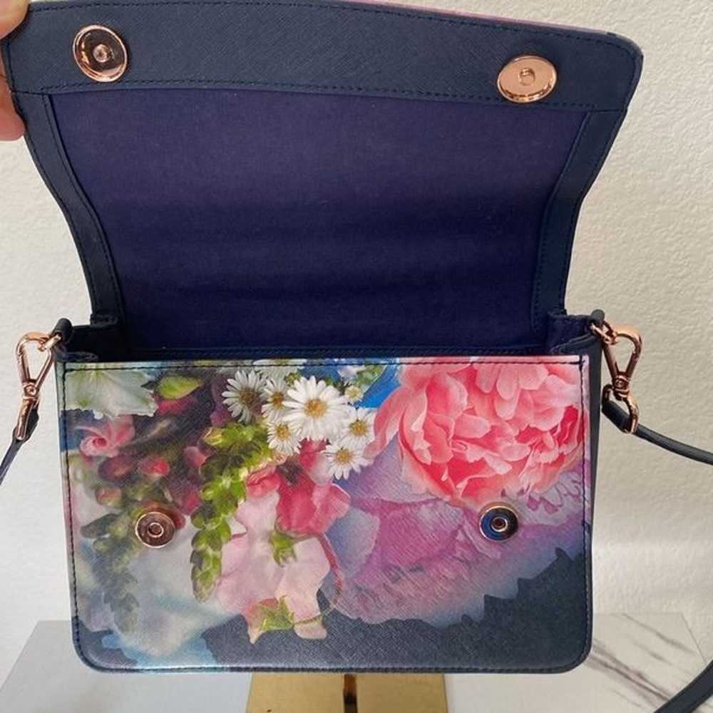 Ted Baker Navy Blue Floral Crossbody Handbag - image 4