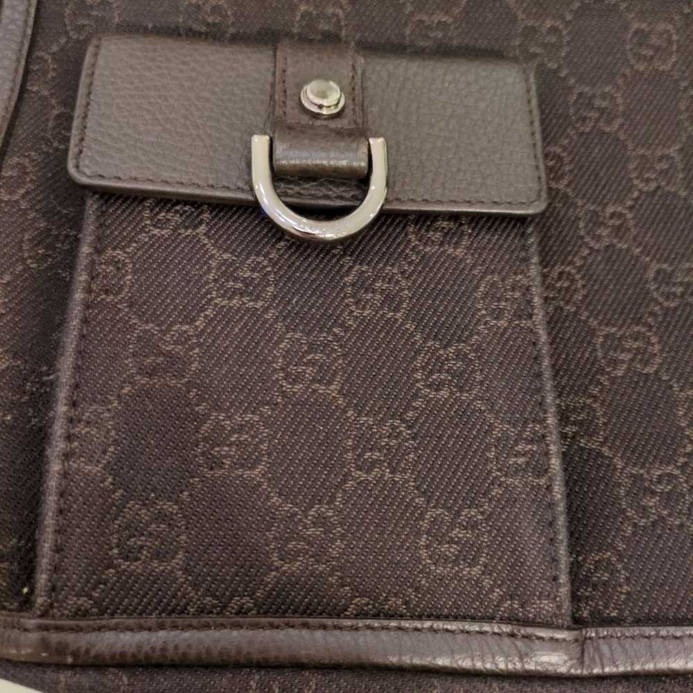 【Excellent Condition】Gucci Tote Bag with GG Patte… - image 5