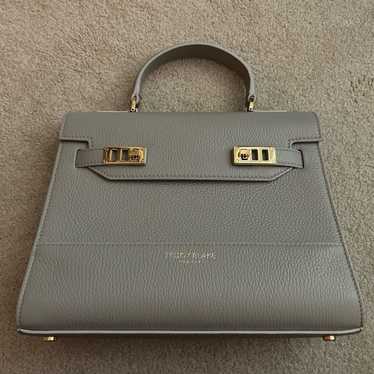 Teddy Blake Kim Stampato Purse 11” - Light Grey