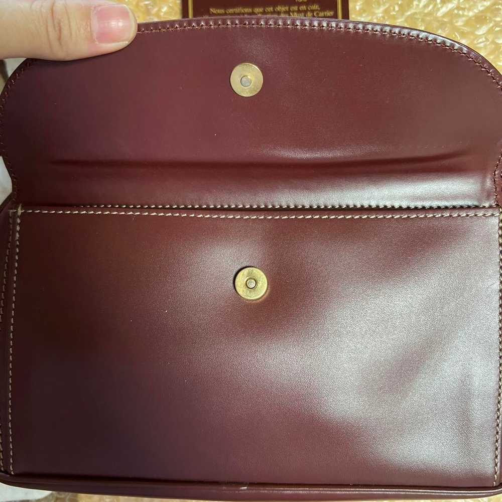 Cartier 2WAY shoulder bag Mastrayn Bordeaux ⭐️Sup… - image 3