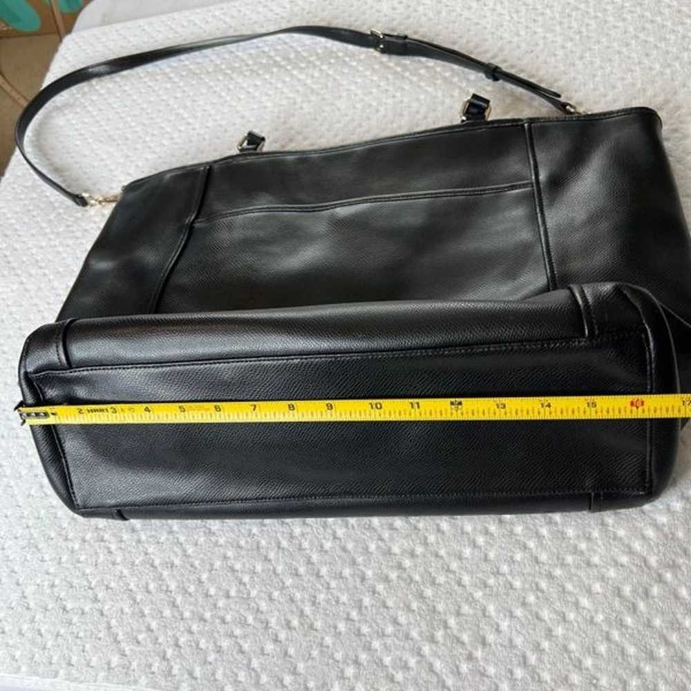 COACH Crossgrain Leather Travel Bag Black #77662 - image 9