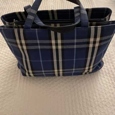 Burberry Nova Check Blue Tote Bag