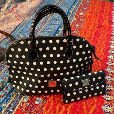 Dooney and Bourke polka dot set