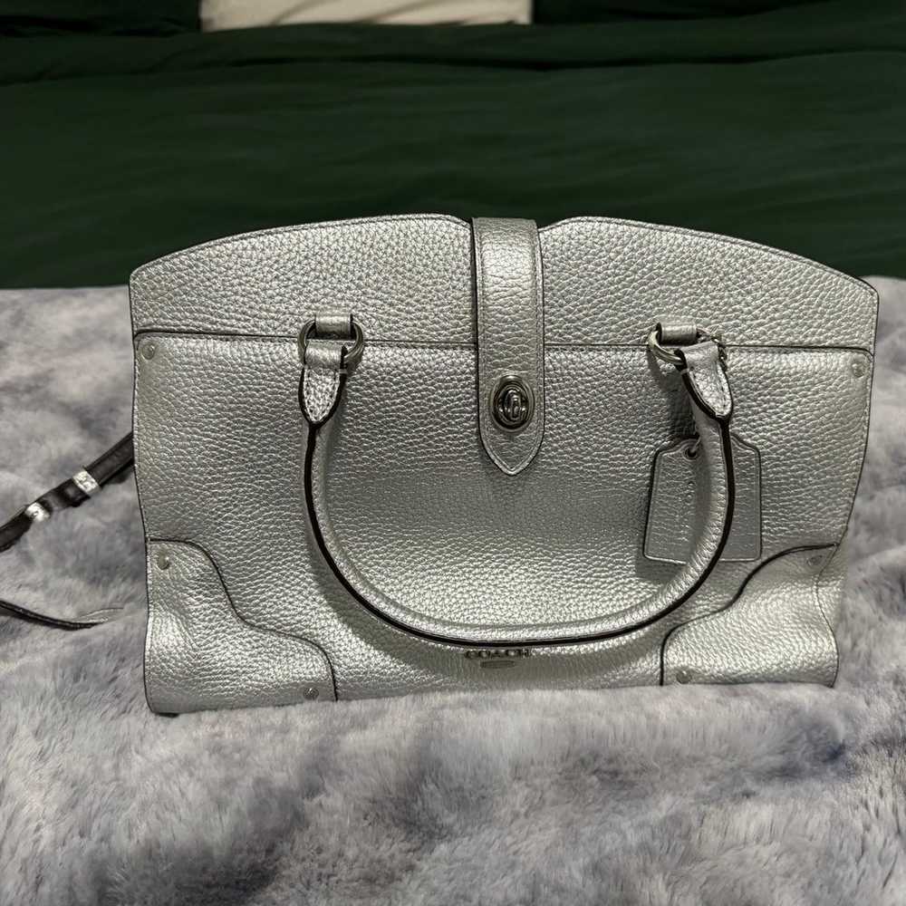 Coach Silver Mercer Satchel - image 1