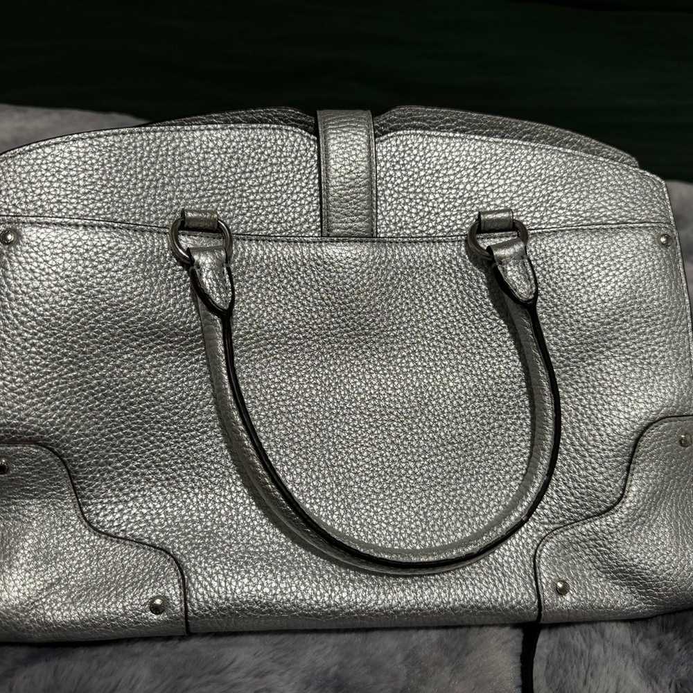 Coach Silver Mercer Satchel - image 3