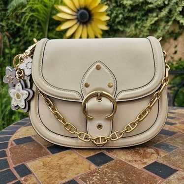 Coach Beat Saddle Bag in Ivory Crossbody Purse - image 1