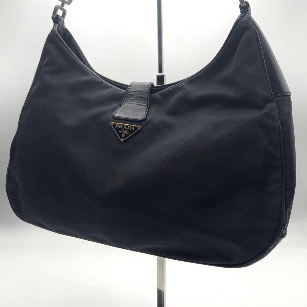 Rare Prada One Shoulder Bag with Triangular Logo … - image 1