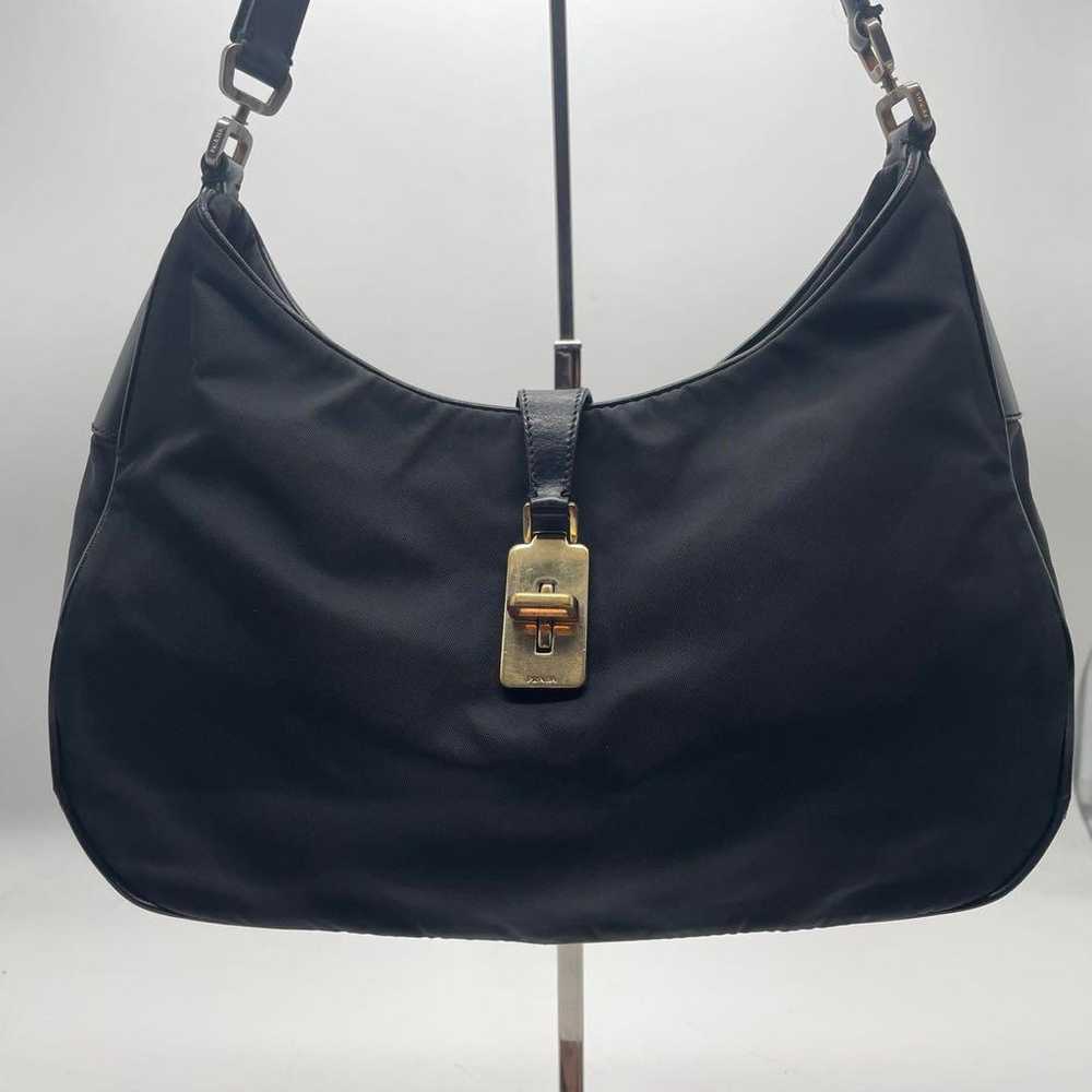 Rare Prada One Shoulder Bag with Triangular Logo … - image 2