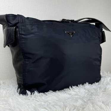 PRADA Shoulder Bag Messenger Nylon Leather Crossbo