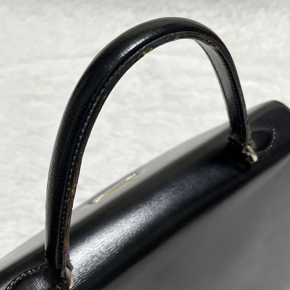 【Rare】Morabito Handbag Scala Black Leather - image 11