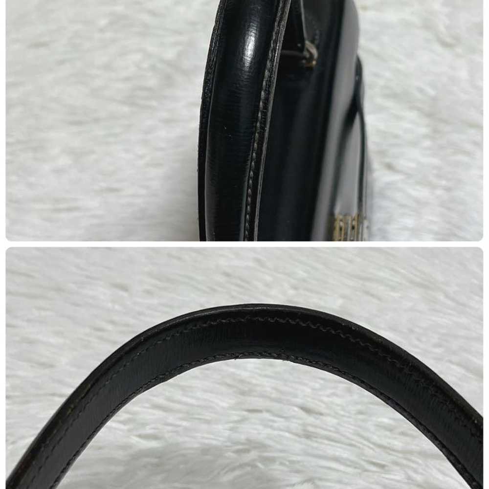 【Rare】Morabito Handbag Scala Black Leather - image 12