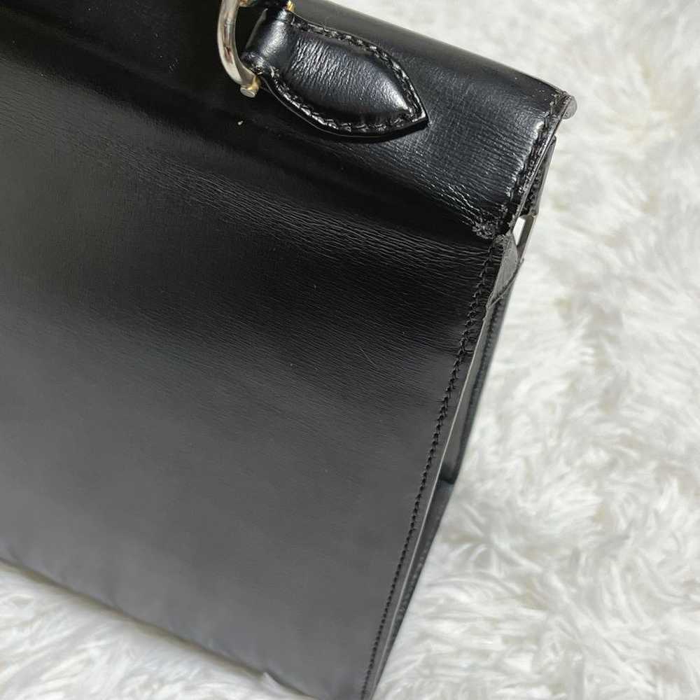 【Rare】Morabito Handbag Scala Black Leather - image 5