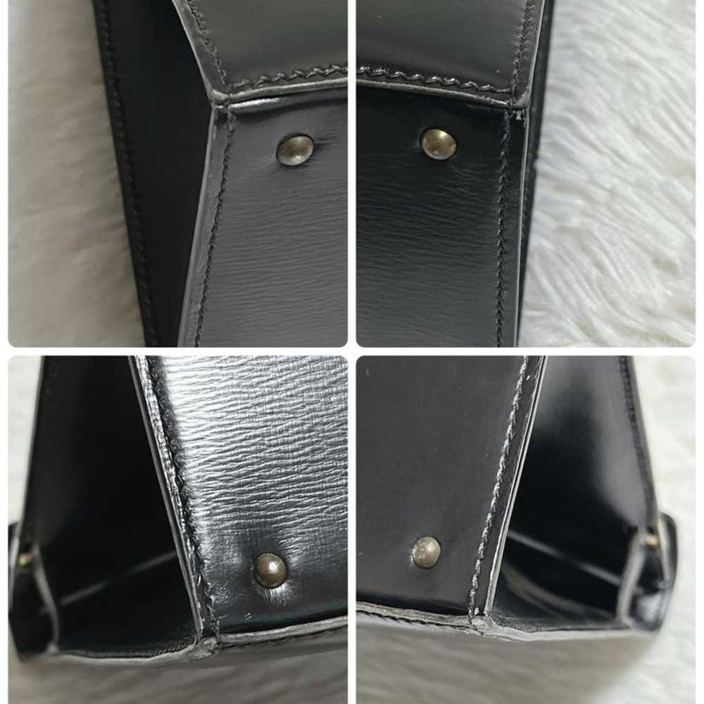 【Rare】Morabito Handbag Scala Black Leather - image 7