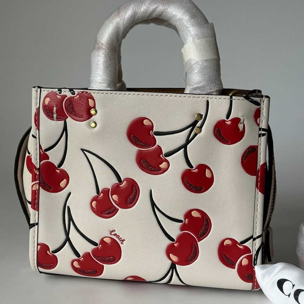 Coach Rogue 17 Bag with Chalk Cherry Print NWOT - image 2