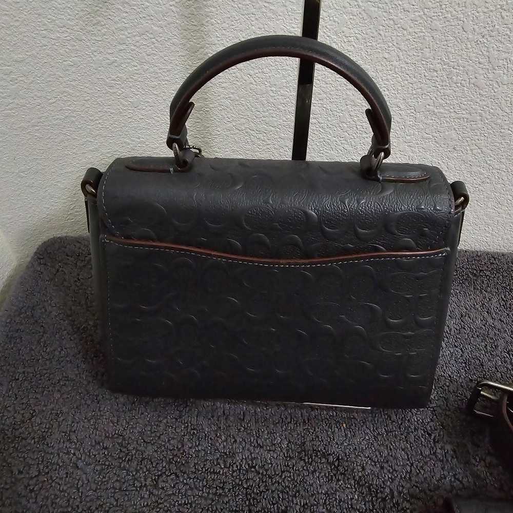 VERY RARE COACH CF854 Morgan Top Handle Crossbody… - image 4