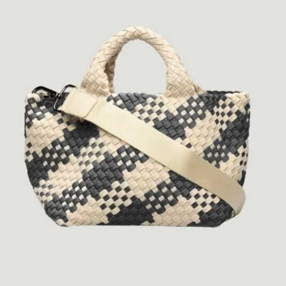 NAGHEDI St. Barths Small Plaid Tote NWOT - image 1