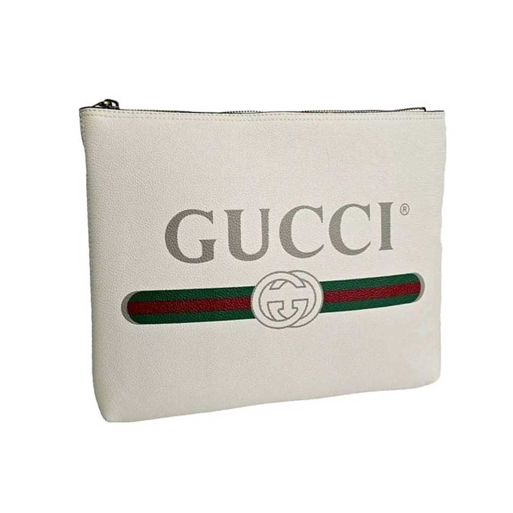 GG Print Zip Pouch Clutch - image 1