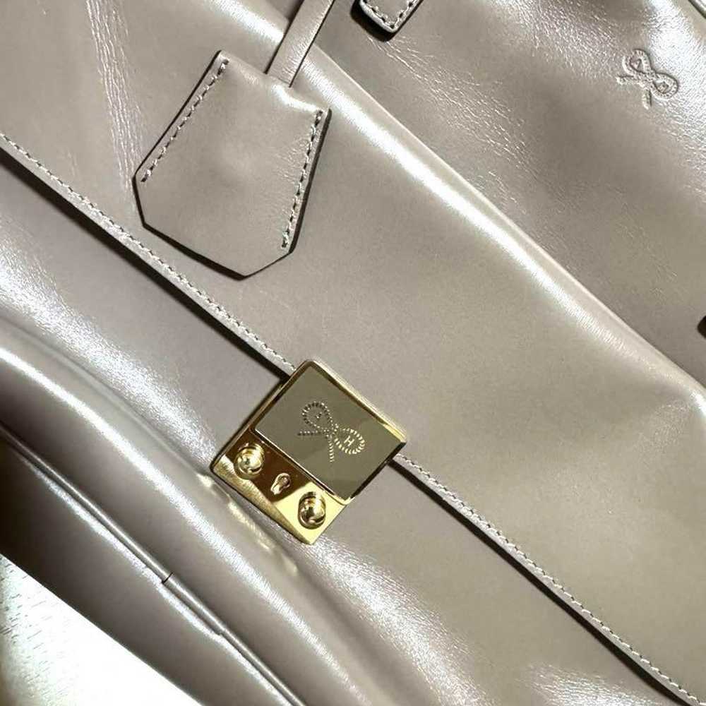 Anya Hindmarch Leather Car Cart Tote Bag - image 5