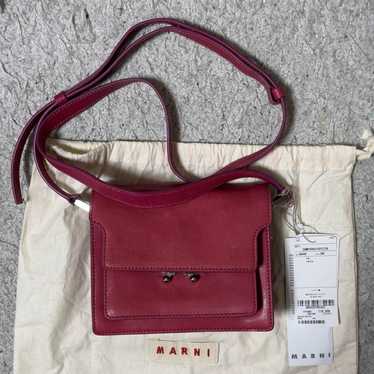 MARNI trunk shoulder bag in pink色