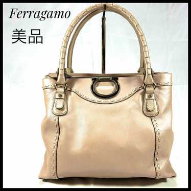 Salvatore Ferragamo Gancini handbag tote bag leat… - image 1