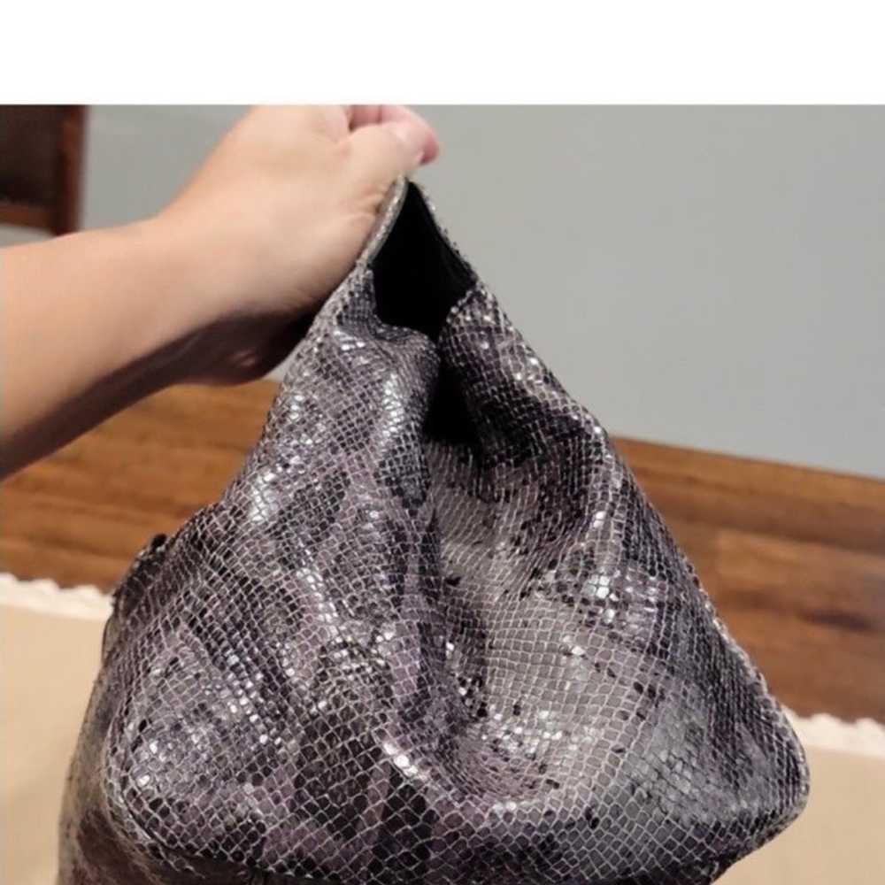 Authentic Longchamp Vintage Snake skin Beautiful … - image 6